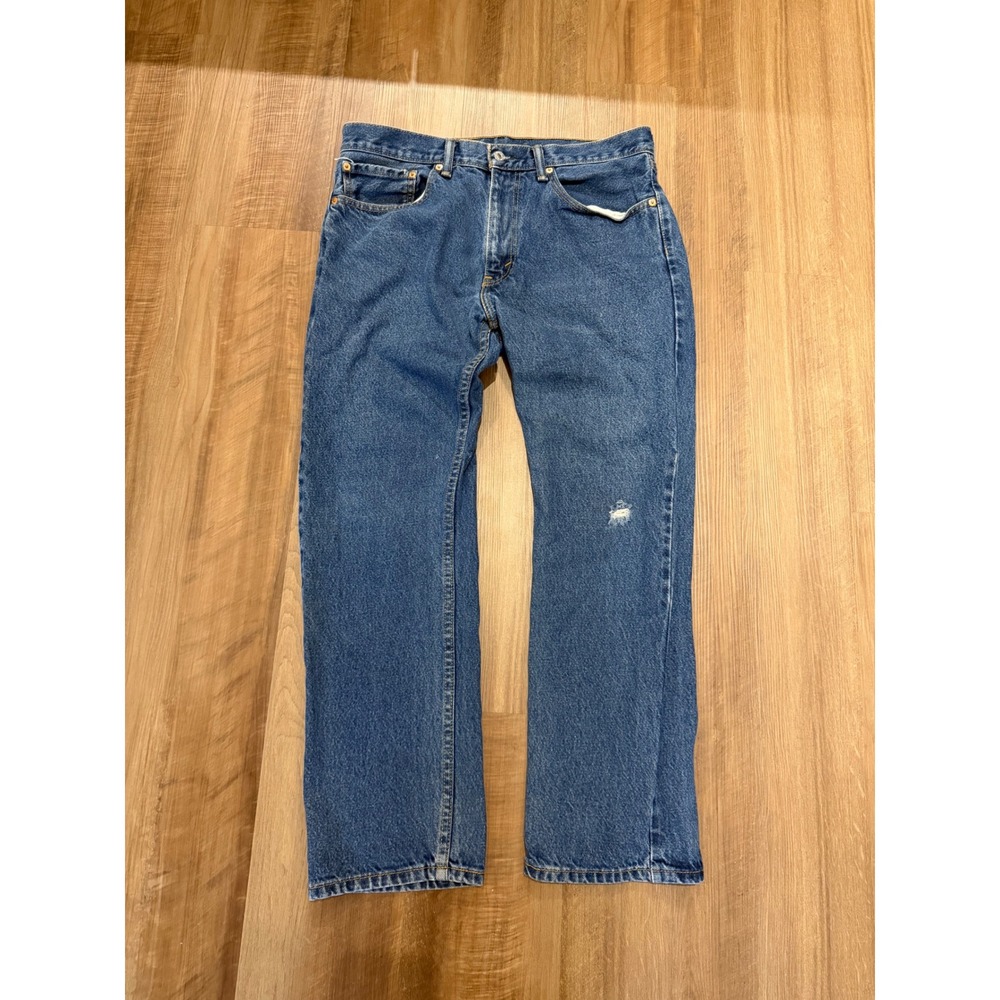 Levi's 505 Regular Fit Jeans Mens W34 L29 Blue Straight Leg Denim 00505-0216